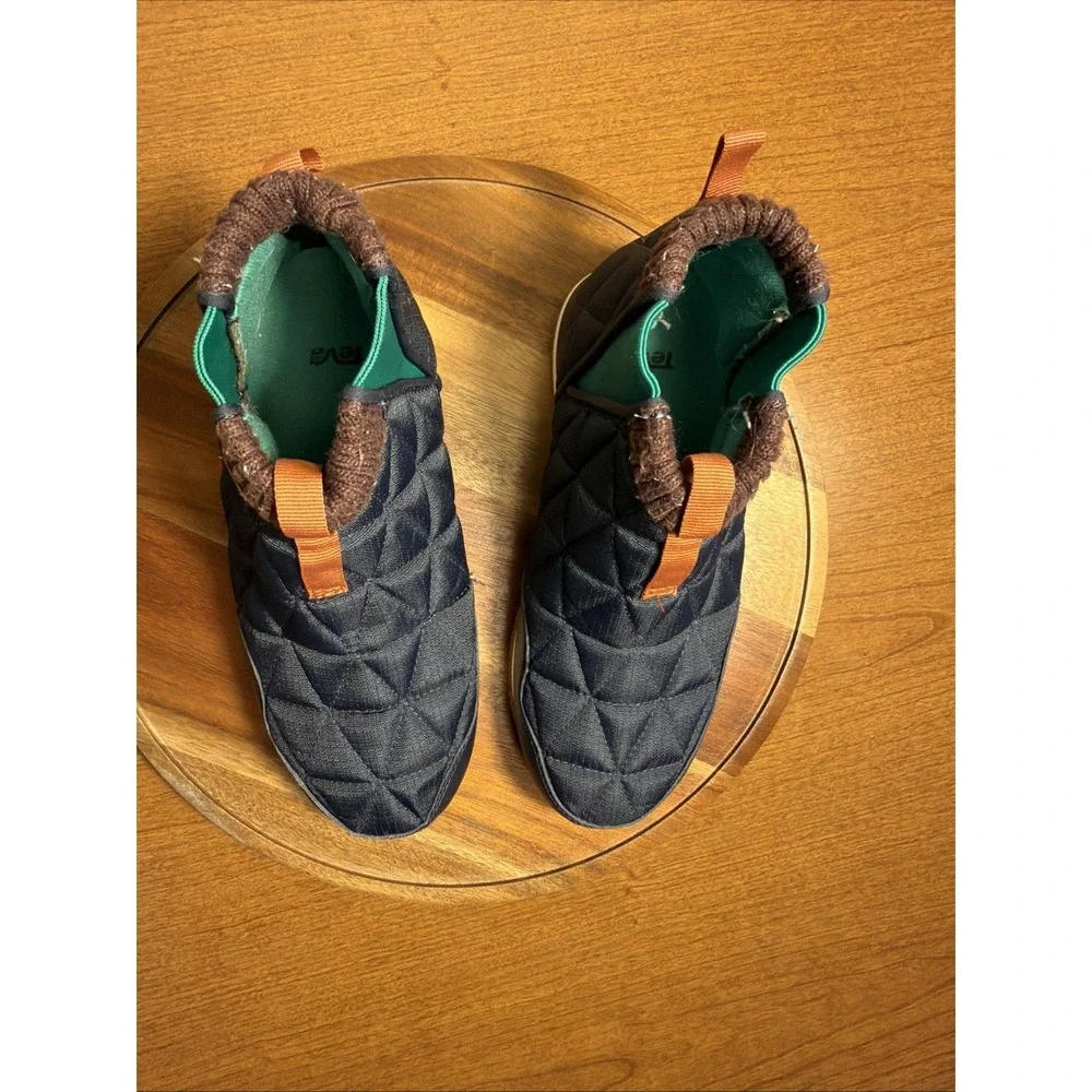 Teva Women Ember Mid Quilted Slippers Winter Hiking Boots Blue 1106209 Size 6